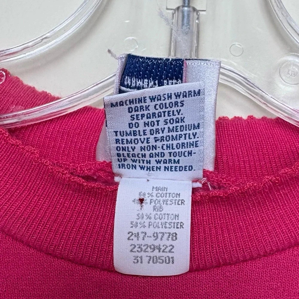 Vintage 1990s Oshkosh B'Gosh USA Girls 4T Embroidered Rose Pullover Sweatshirt